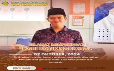 Lestarikan Warisan Budaya, SMPIT Ar Rahmah Lumajang Rayakan Hari Batik Nasional 2024